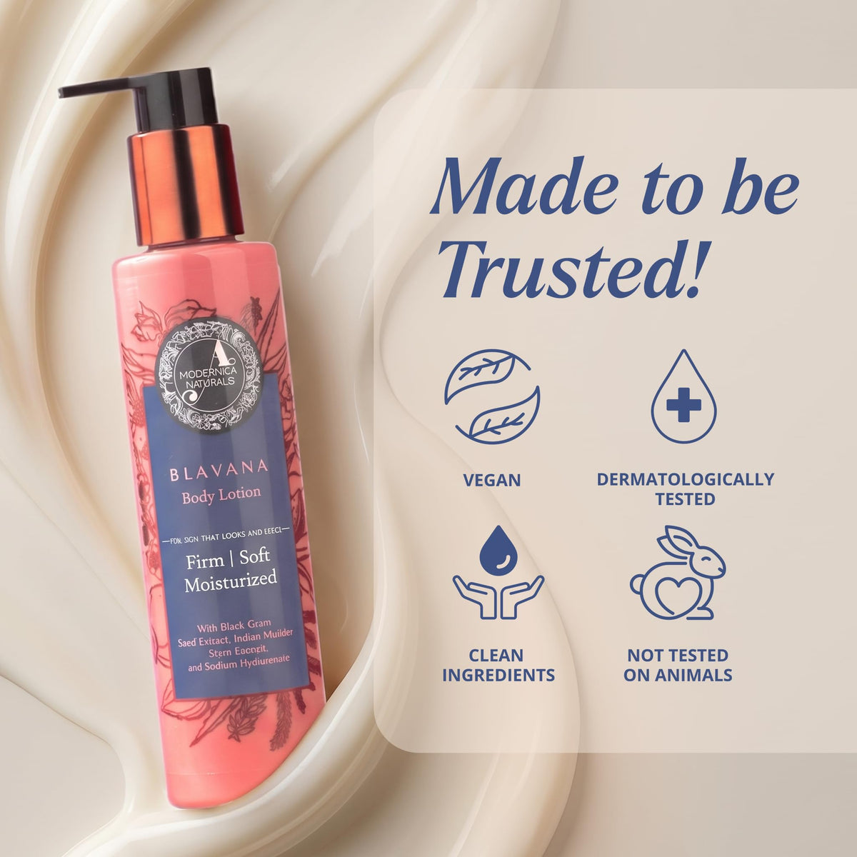 The Ayurveda Experience Blavana on bathroom shelf lifestyle image implying daily ritual and nourishing benefit