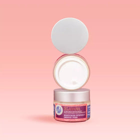 The Ayurveda Experience Blavana on nightstand in evening skincare setting promoting restful routine