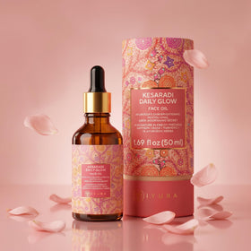 the ayurveda experience Kesaradi front packaging showing bottle and label, highlights purity