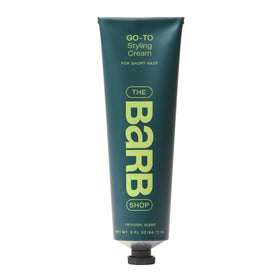 The Barb Shop front container showing product and branding for easy identification