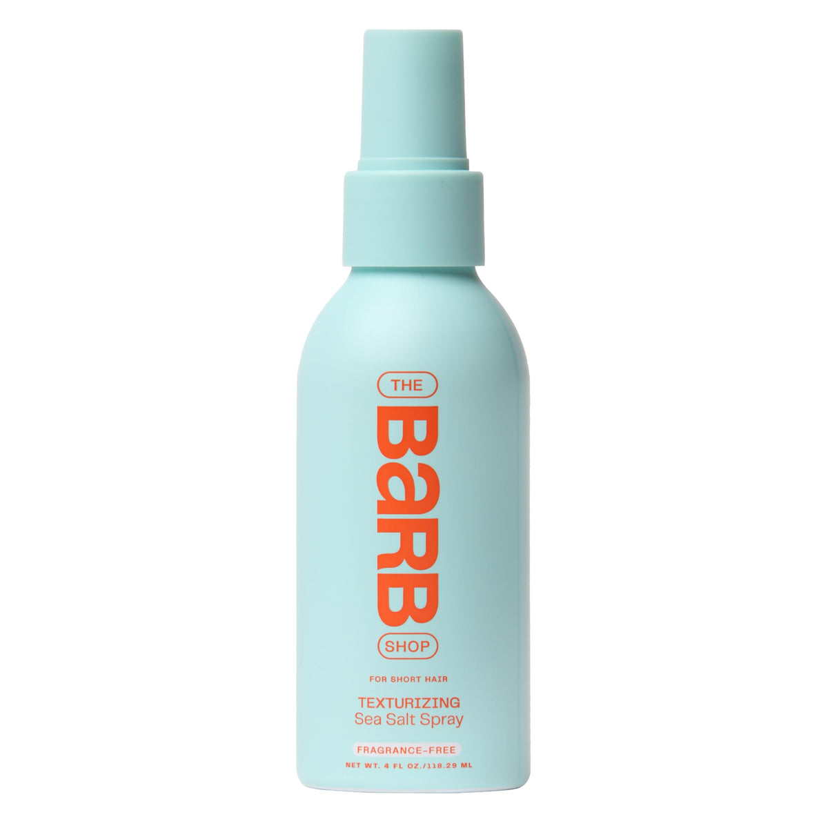 The Barb Shop front packaging showing 4 oz bottle and label benefits