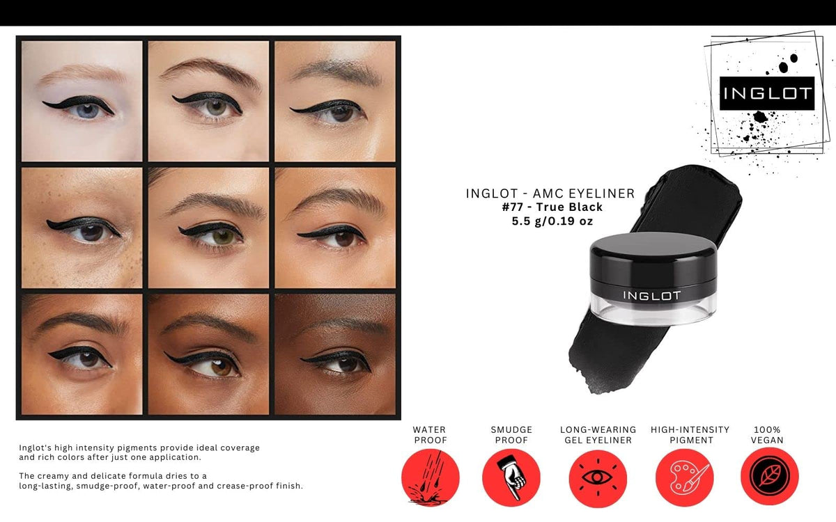 The Beauty Box INGLOT AMC Gel 90 open pot showing smooth creamy texture