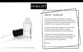 The Beauty Box INGLOT Duraline drop on palette showing mixing control