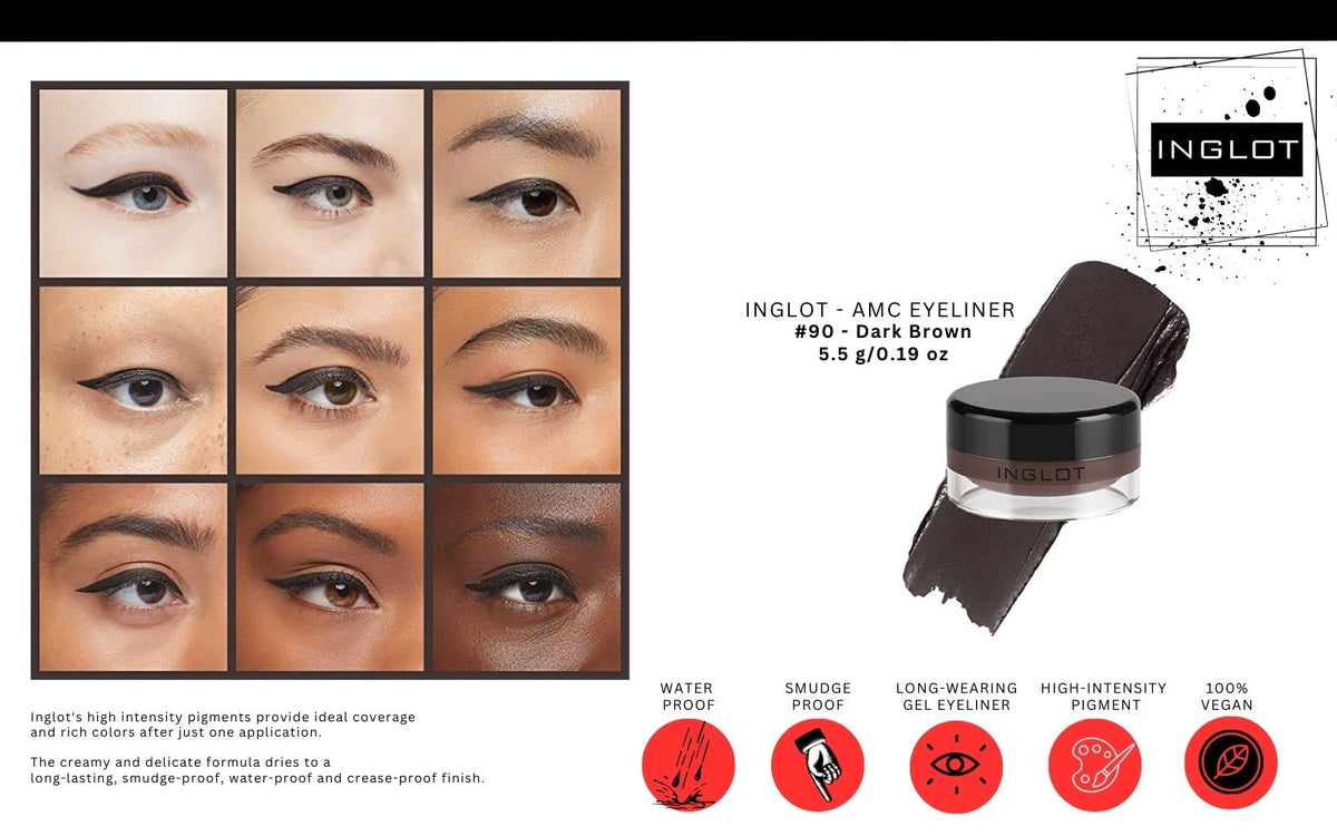 The Beauty Box INGLOT gel texture close-up demonstrating blendable formula