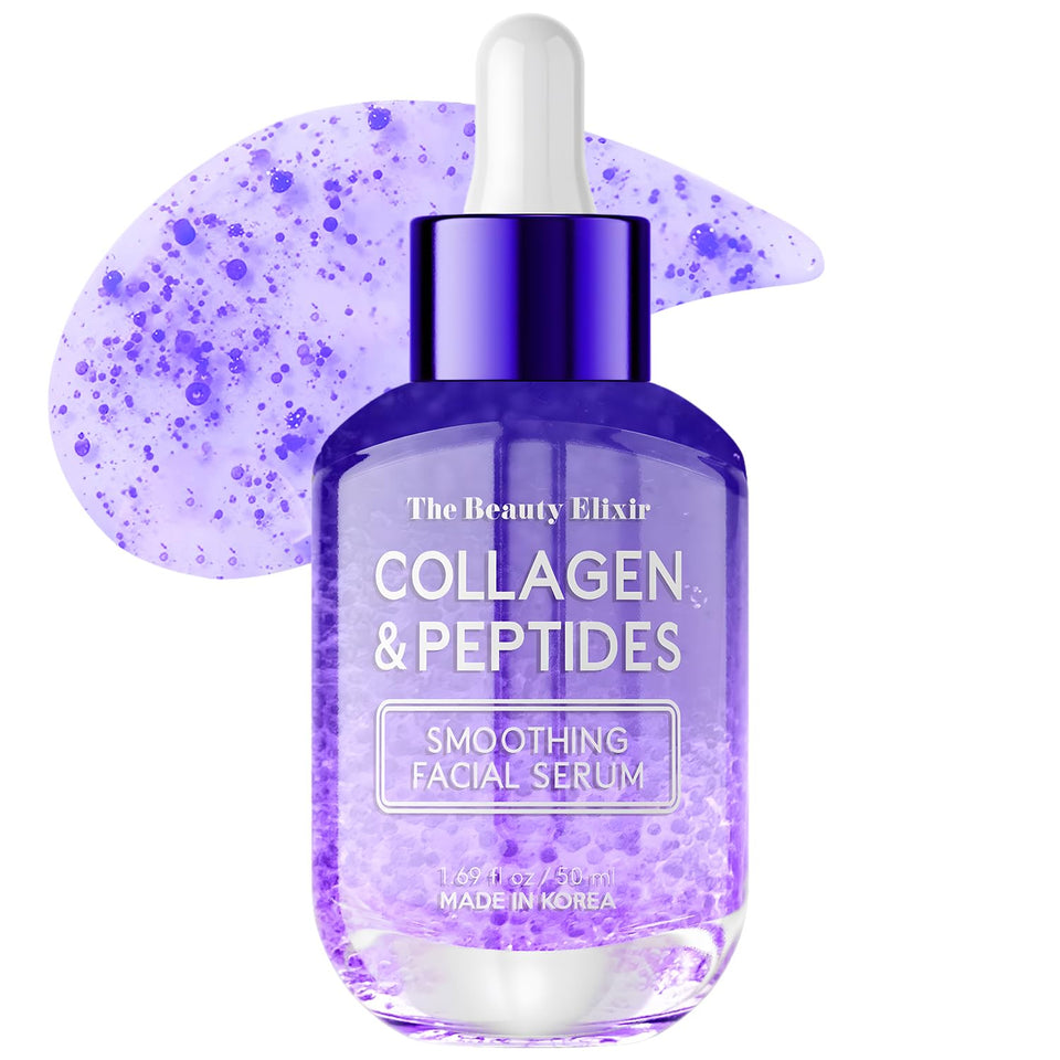 The Beauty Elixir front bottle shows clean design and product benefit