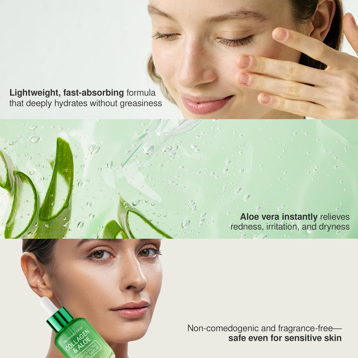 The Beauty Elixir in a morning routine lifestyle scene showing quick layering before makeup