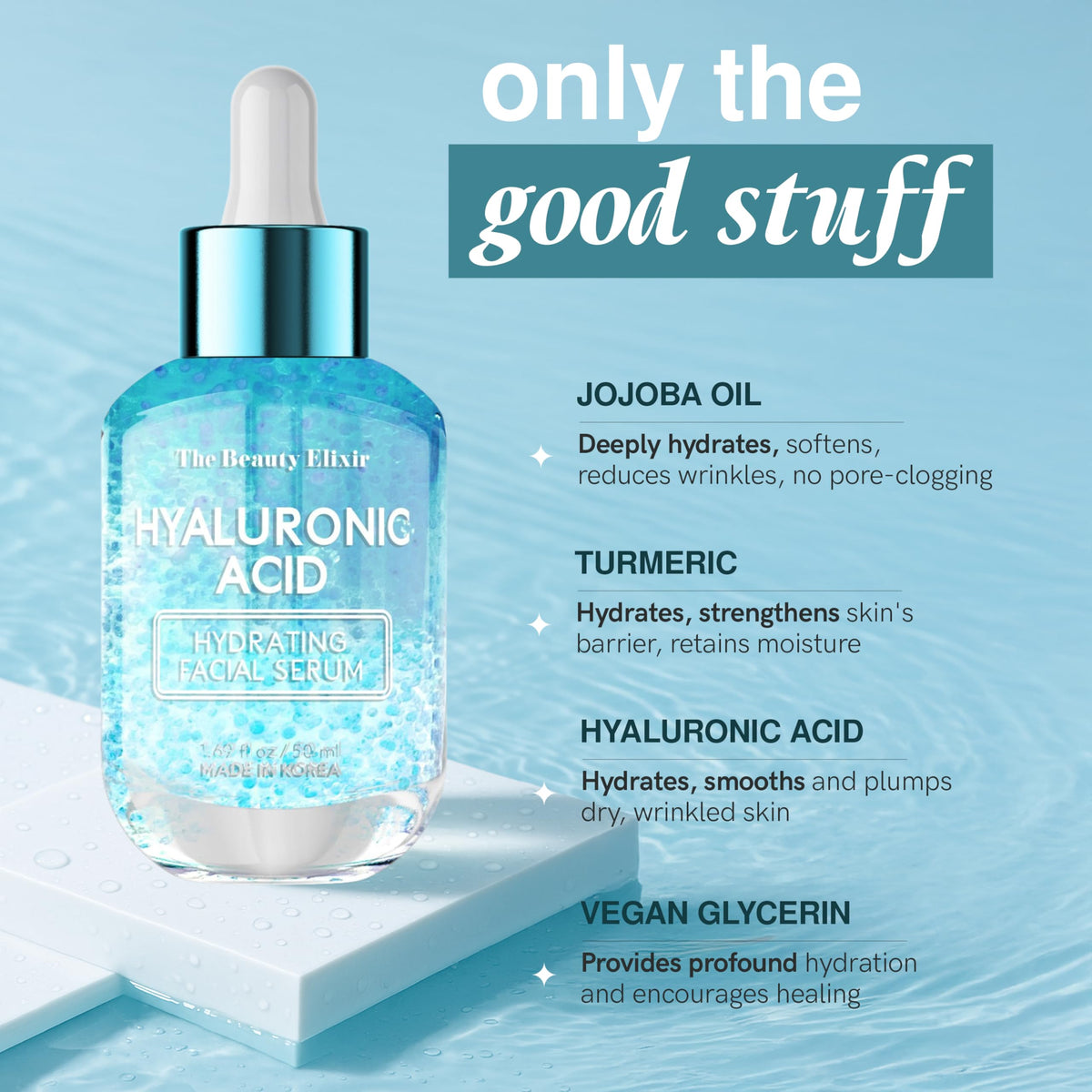 The Beauty Elixir bottle in bathroom lifestyle showing daily routine integration
