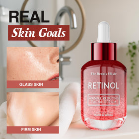 The Beauty Elixir serum on a vanity with moisturizer showing routine compatibility