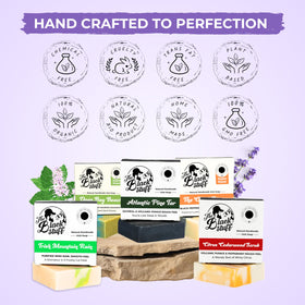 The Black Stuff citrus cedarwood producing rich lather to energize morning routines