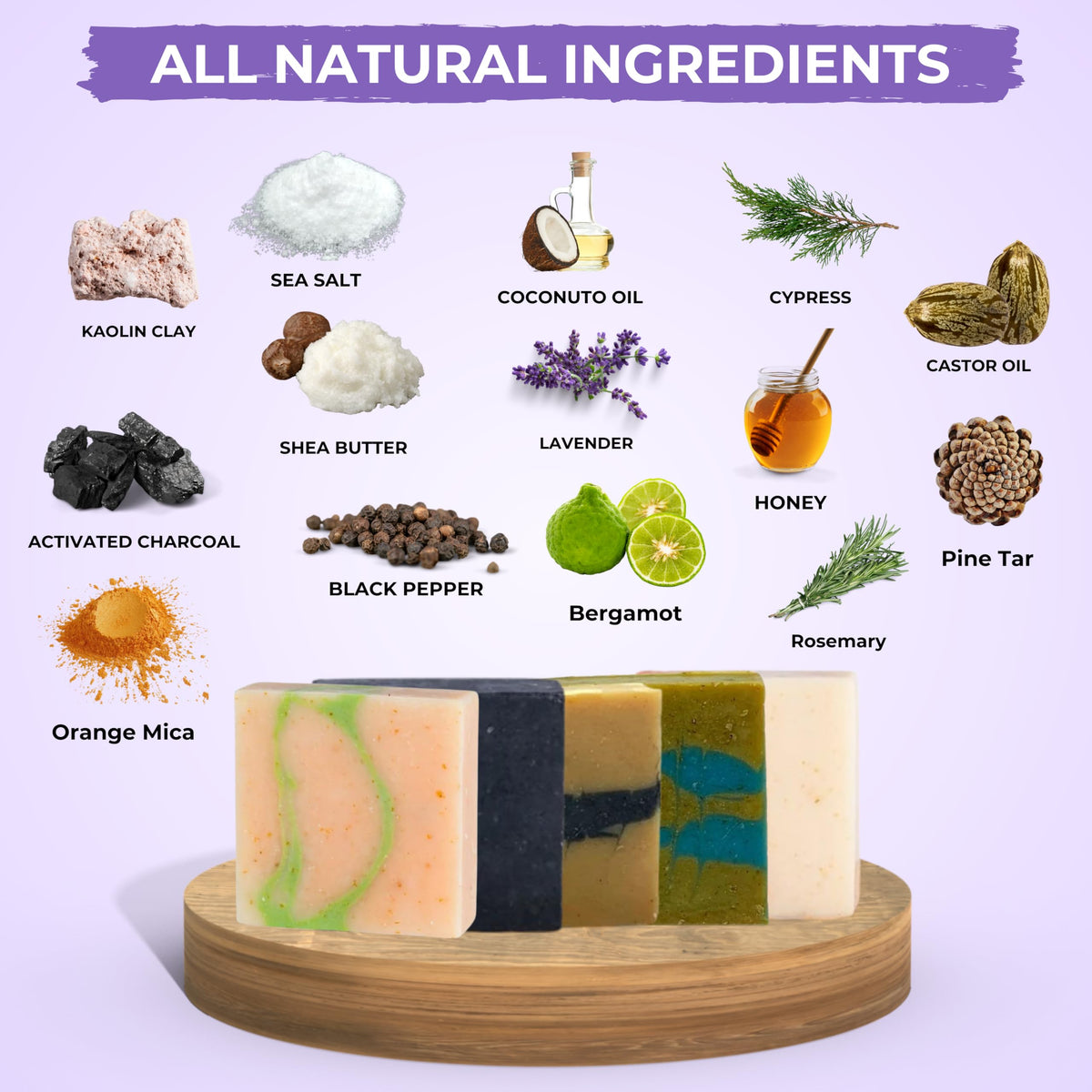 The Black Stuff natural ingredients texture shot highlighting shea and clays for hydration