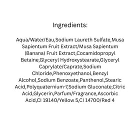 The Body Shop banana conditioner with banana ingredient visual highlights natural-origin benefit