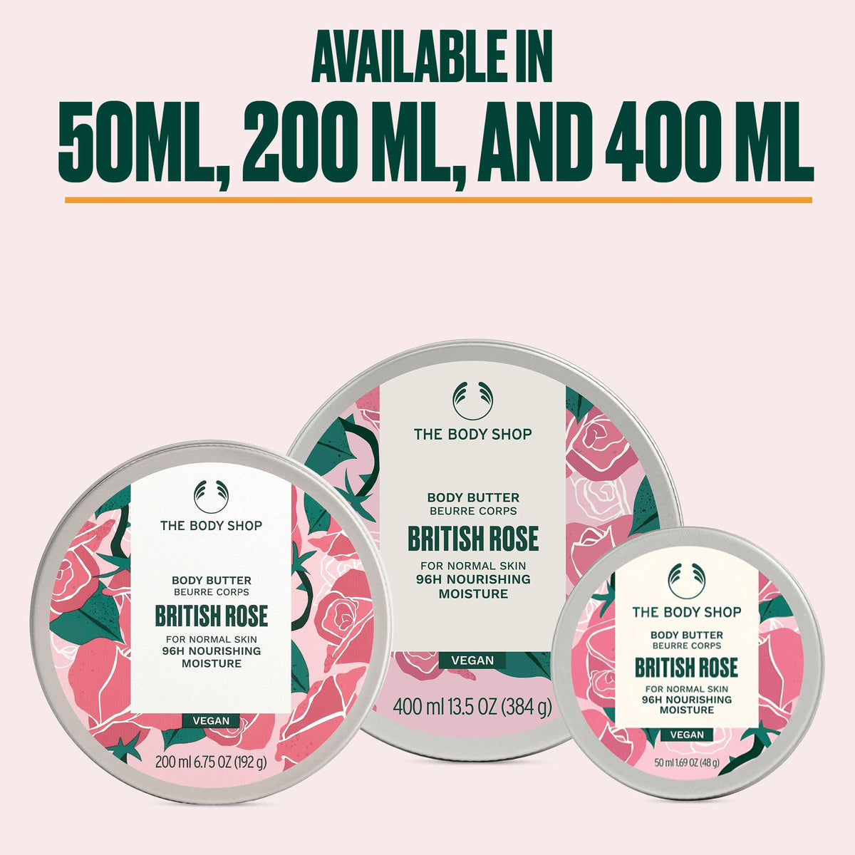 The Body Shop British Rose on bathroom shelf showing daily routine and indulgence