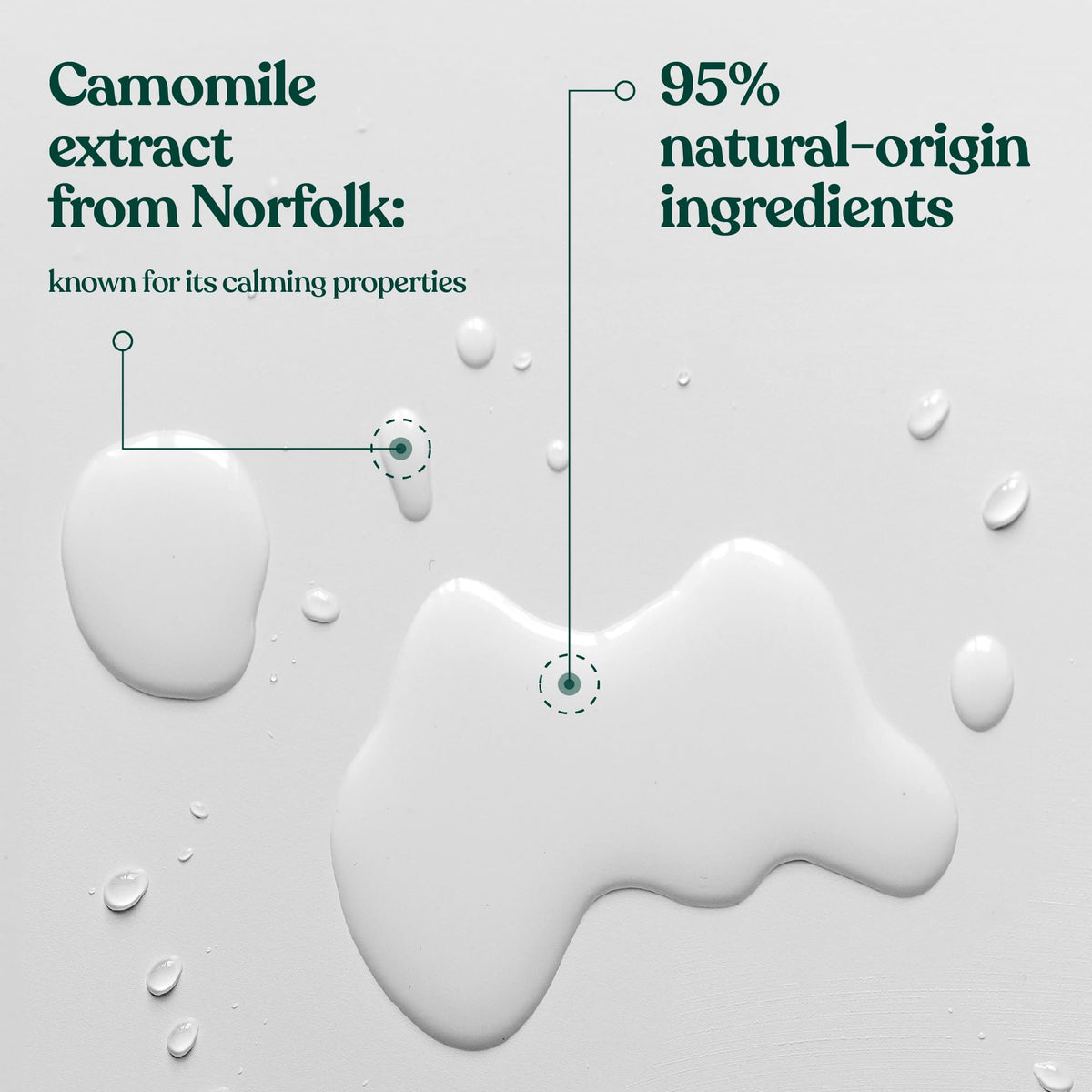 The Body Shop chamomile remover close-up label highlighting chamomile extract and vegan benefit