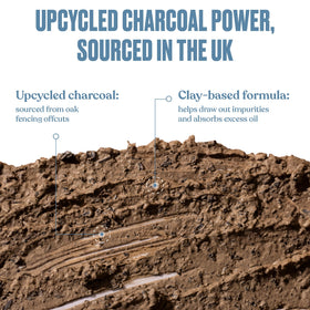 The Body Shop model applying charcoal mask for deep-clean feeling