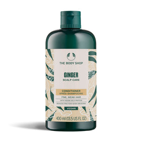 The Body Shop ginger conditioner front packaging showing 400ml bottle and branding for easy identification