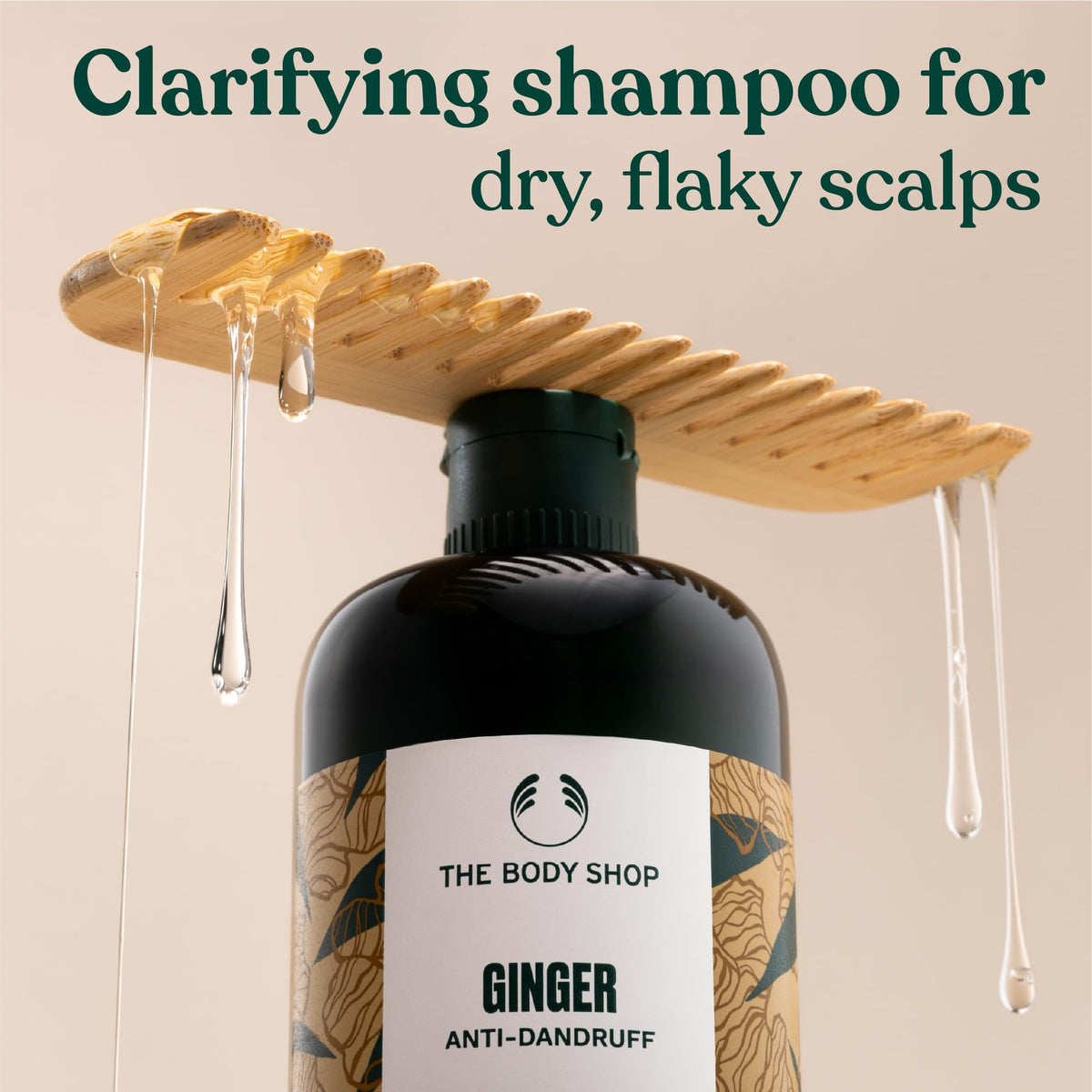 The Body Shop ginger shampoo creamy lather texture for gentle cleansing and comfort