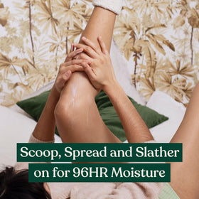 The Body Shop cream being smoothed onto forearm demonstrating non-greasy absorption benefit