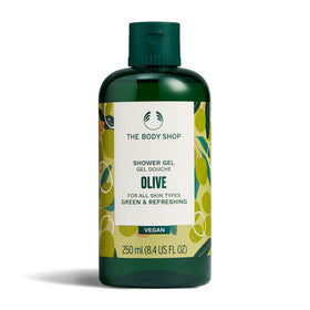 The Body Shop bottle front view showing label and size, clear benefit: recognizable product
