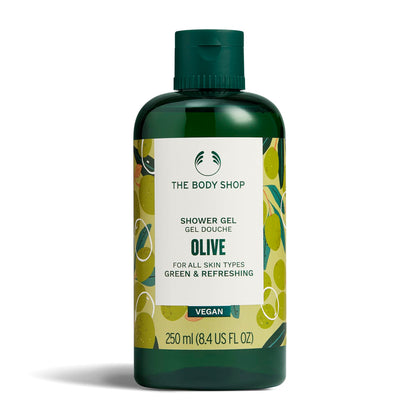 The Body Shop bottle front view showing label and size, clear benefit: recognizable product