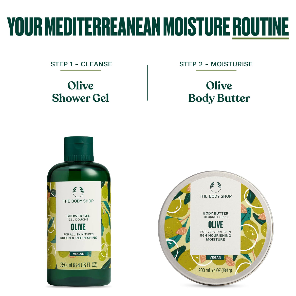The Body Shop bottle in hand for size comparison, compact travel-friendly benefit