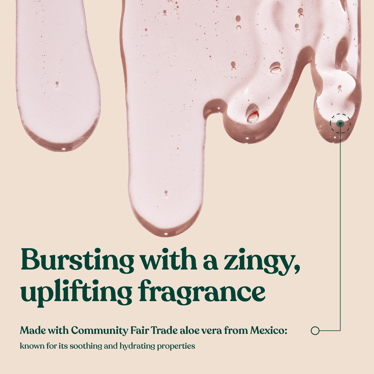 The Body Shop pink grapefruit label close-up highlighting natural ingredients benefit
