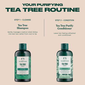 The Body Shop shampoo in a shower setting illustrating daily use benefit