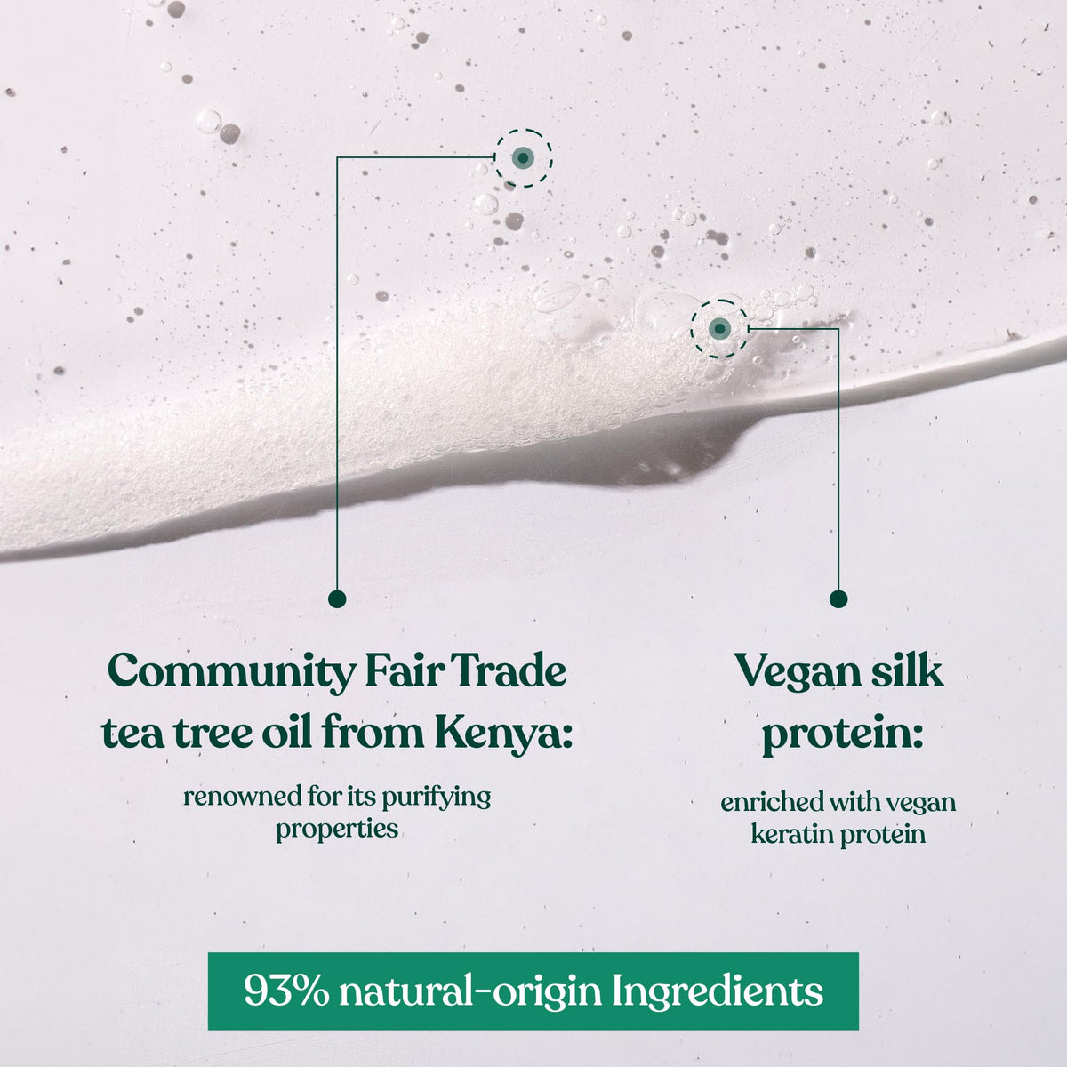 The Body Shop bottle cap and pump detail for easy dispensing benefit