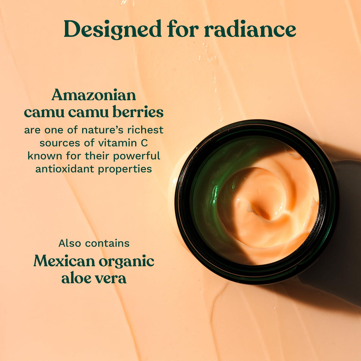 The Body Shop hand applying gel-cream demonstrating quick absorption benefit