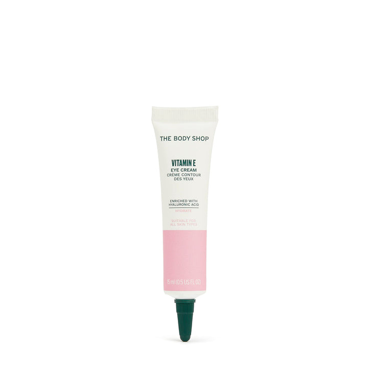 The Body Shop jar front view showing compact eye cream and quick hydration benefit