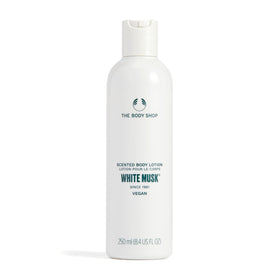 The Body Shop front packaging showing 250ml bottle and product benefits