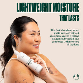 The Body Shop label detail with Fair Trade shea butter and ingredient callouts