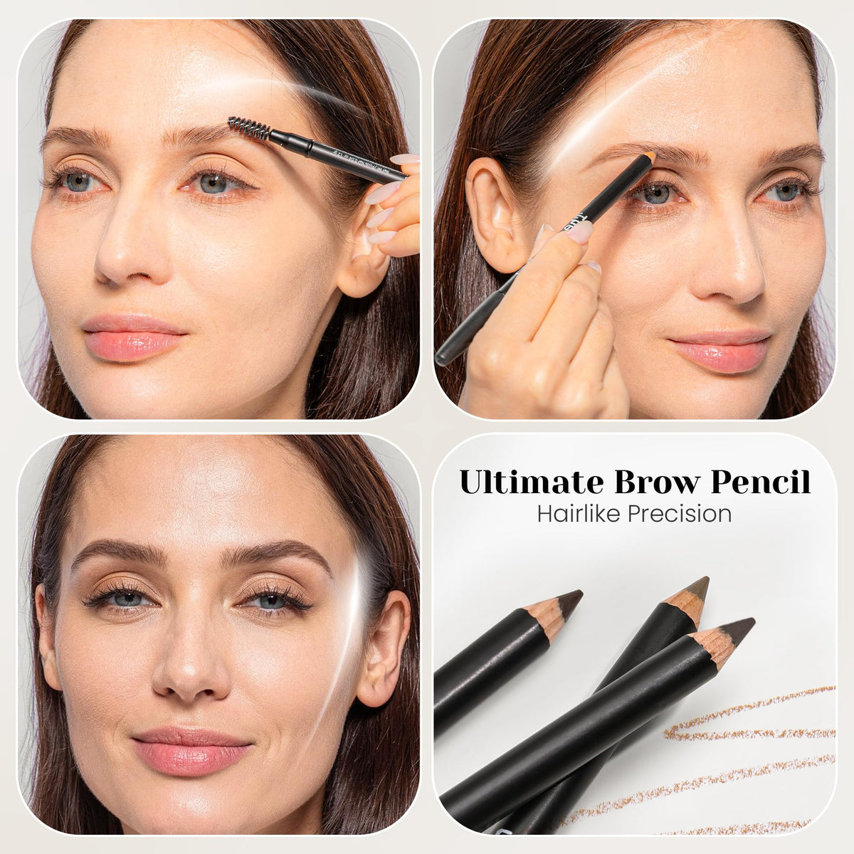 The BrowGal texture stroke on skin demonstrating thin, buildable pigmentation