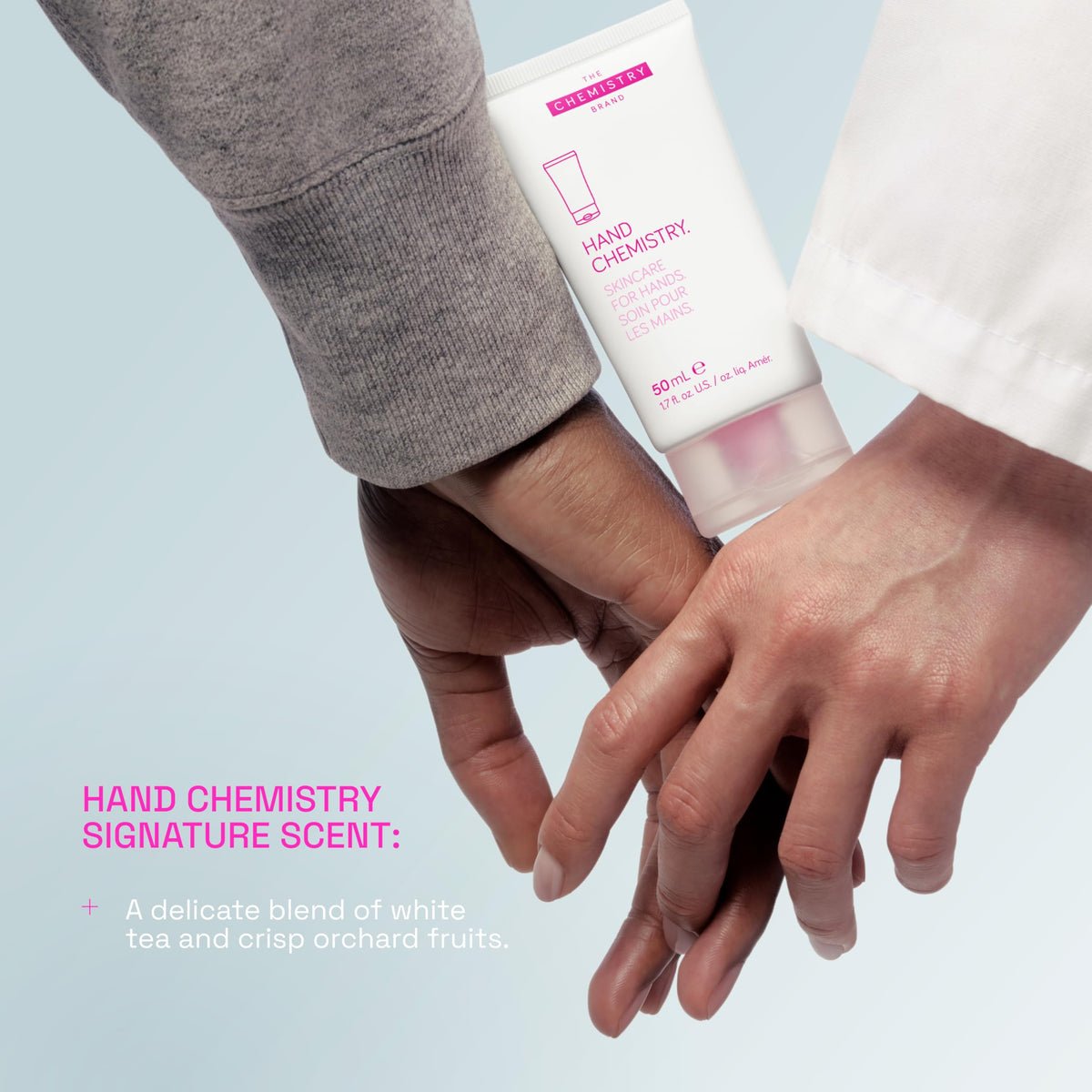 The Chemistry Brand on a bathroom vanity conveying daily routine benefit