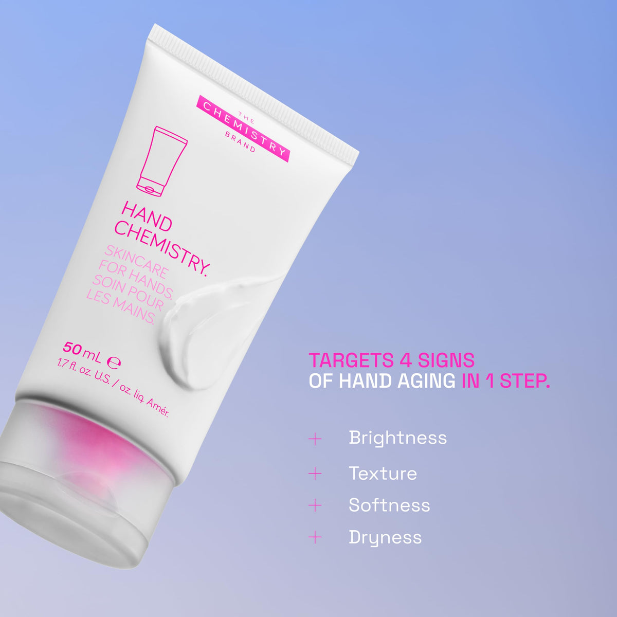 The Chemistry Brand tube detail highlighting labeling and cap benefits