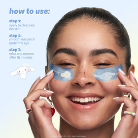 The Crème Shop open pack displaying five patch pairs and easy application