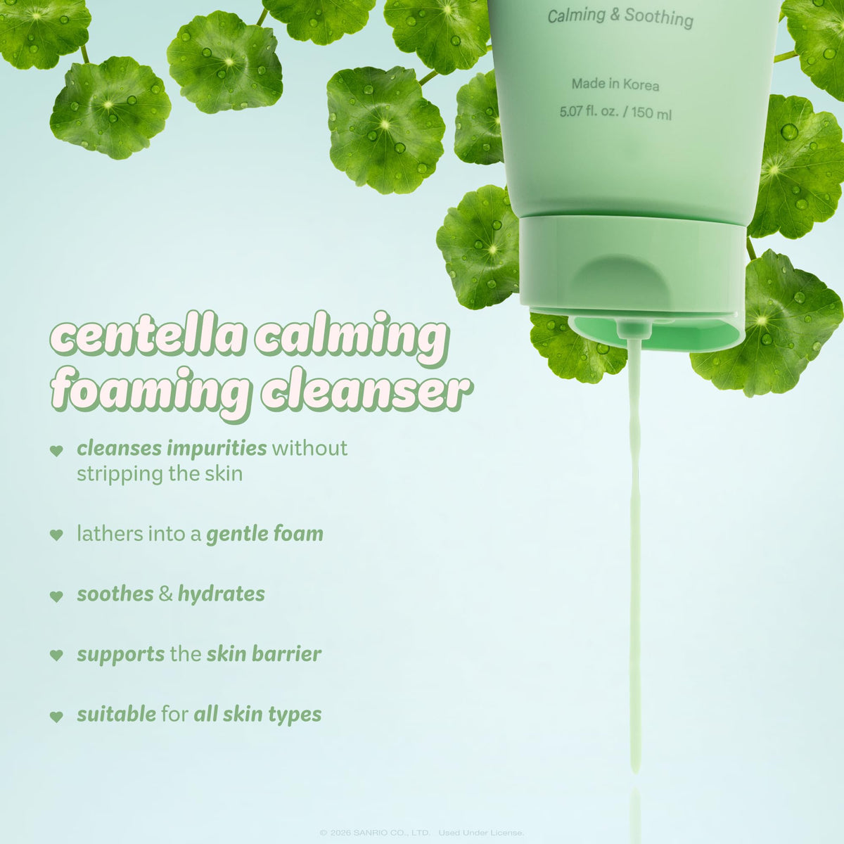 The Crème Shop creamy foam texture close-up demonstrating gentle lather and hydration