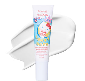 The Crème Shop front packaging showing SPF 40 and Hello Kitty, convenient protection
