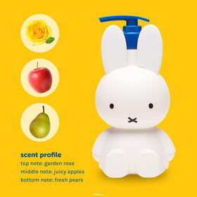 The Crème Shop Miffy gel texture in hand illustrating rich foam and softening benefit