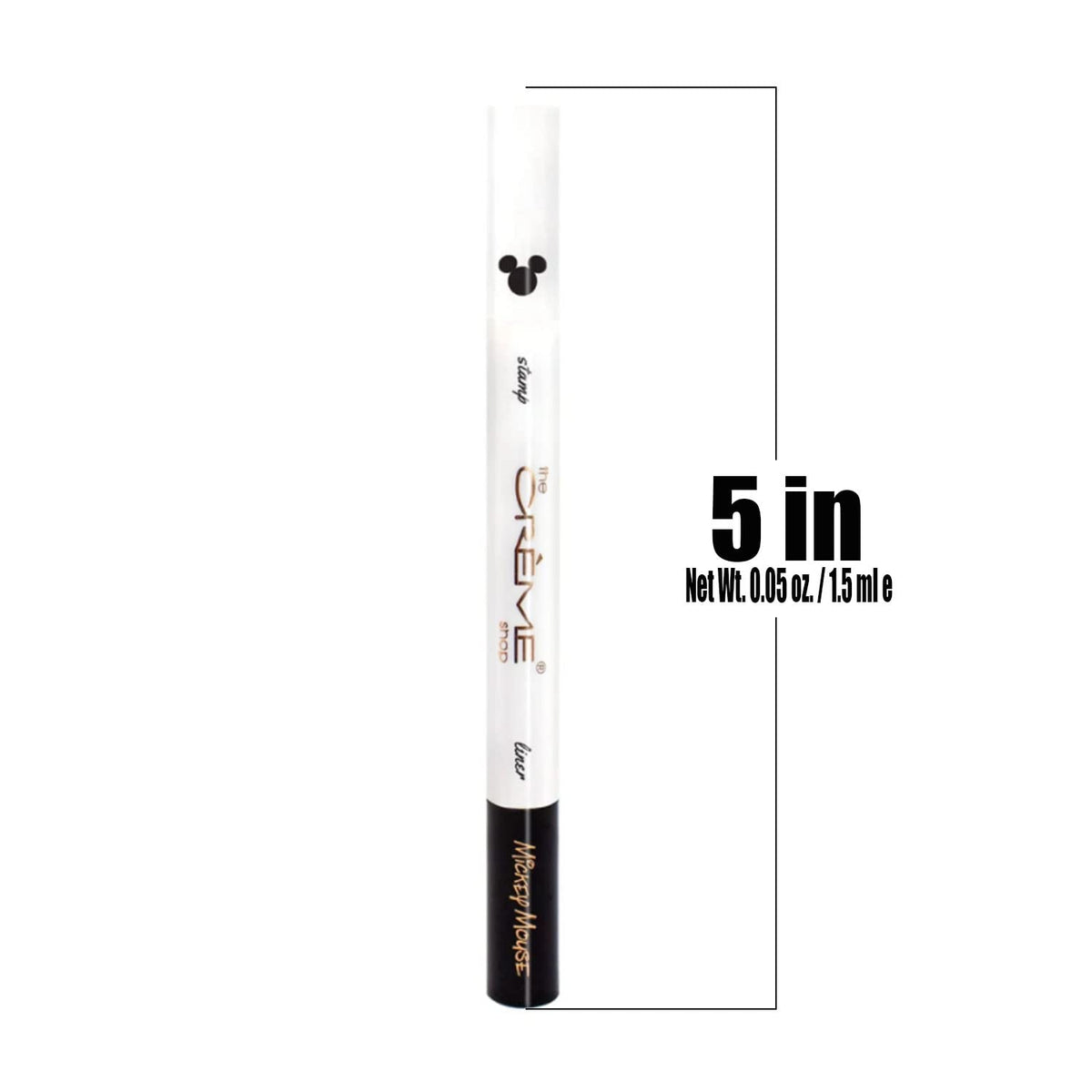 The Crème Shop eyeliner in hand demonstrating marker tip application for crisp wing benefit