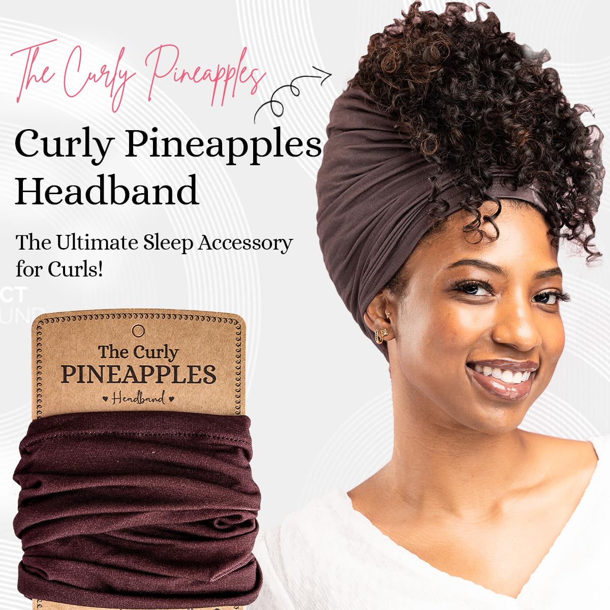 The Curly Pineapples close-up fabric texture showing soft stretch and gentle grip