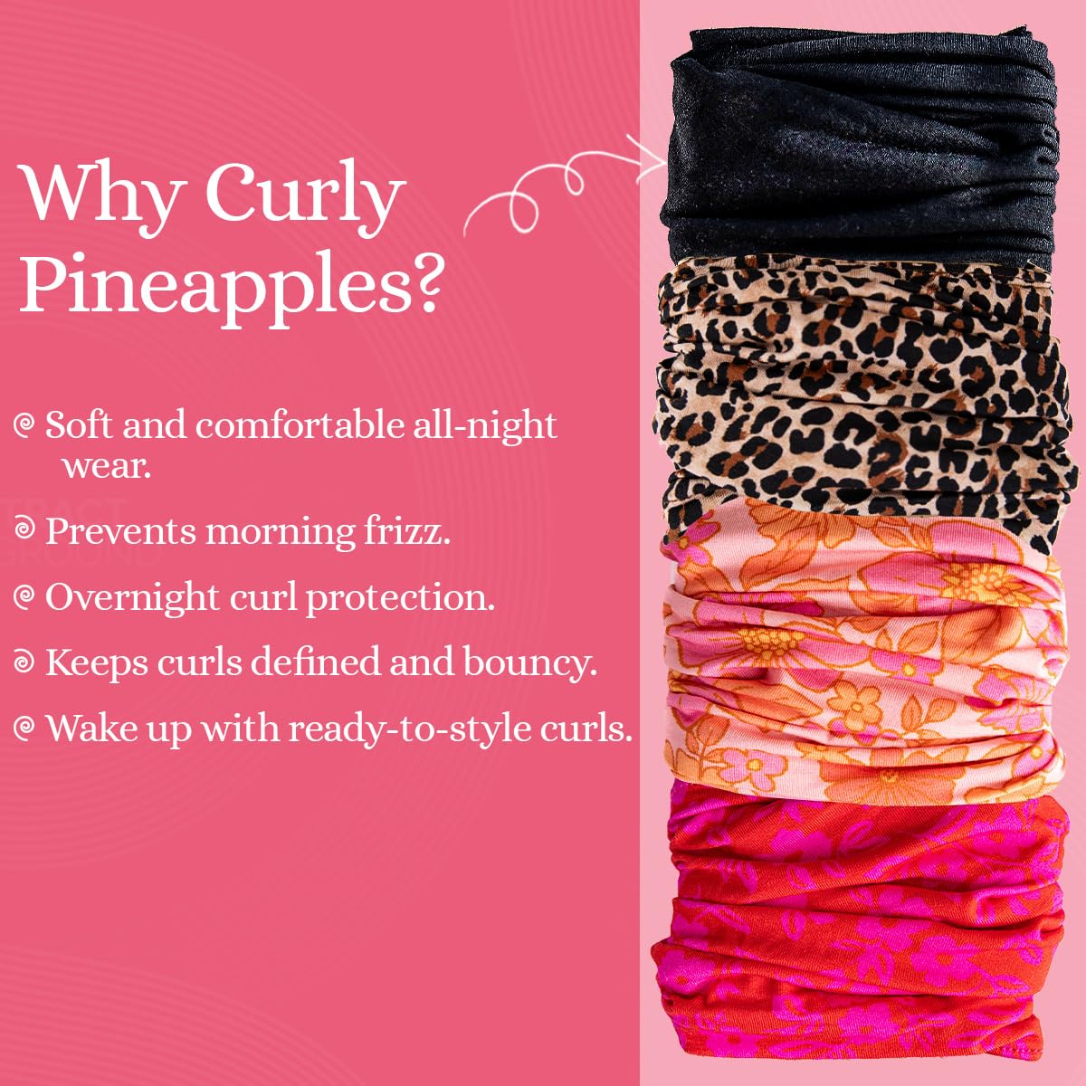The Curly Pineapples label and fabric tag close-up showing care details