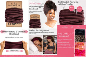 The Curly Pineapples in a lounge setting for skincare and relaxed styling benefits