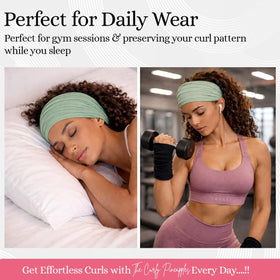 The Curly Pineapples worn during a yoga session for secure, breathable performance