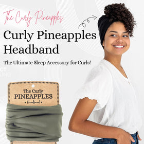The Curly Pineapples close-up of soft stretchy fabric for gentle hold