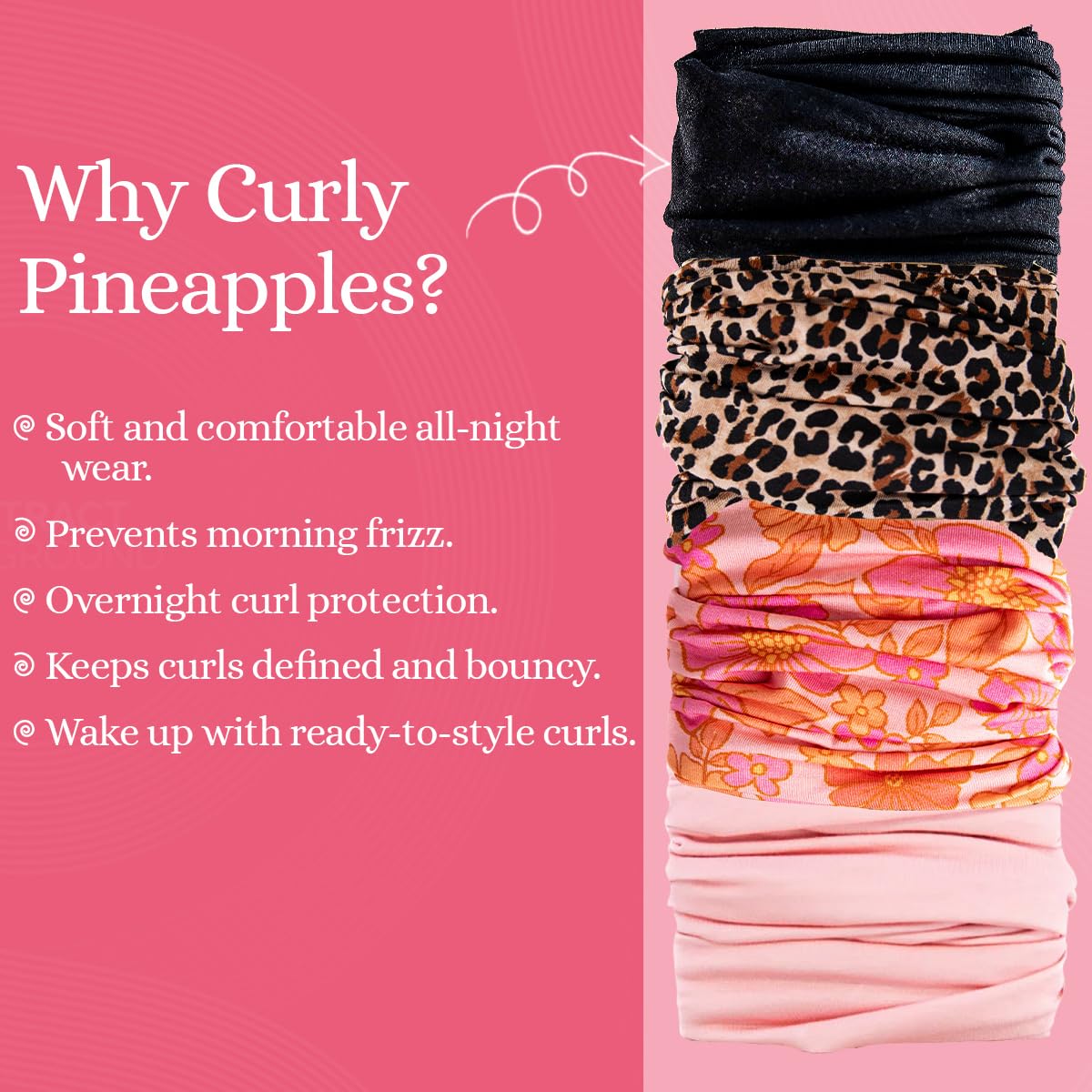 The Curly Pineapples label and seam close-up showing quality construction benefit