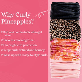 The Curly Pineapples label and seam close-up showing quality construction benefit