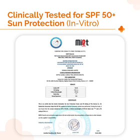 The Derma Co used on a model outdoors showing daily sun and blue light protection