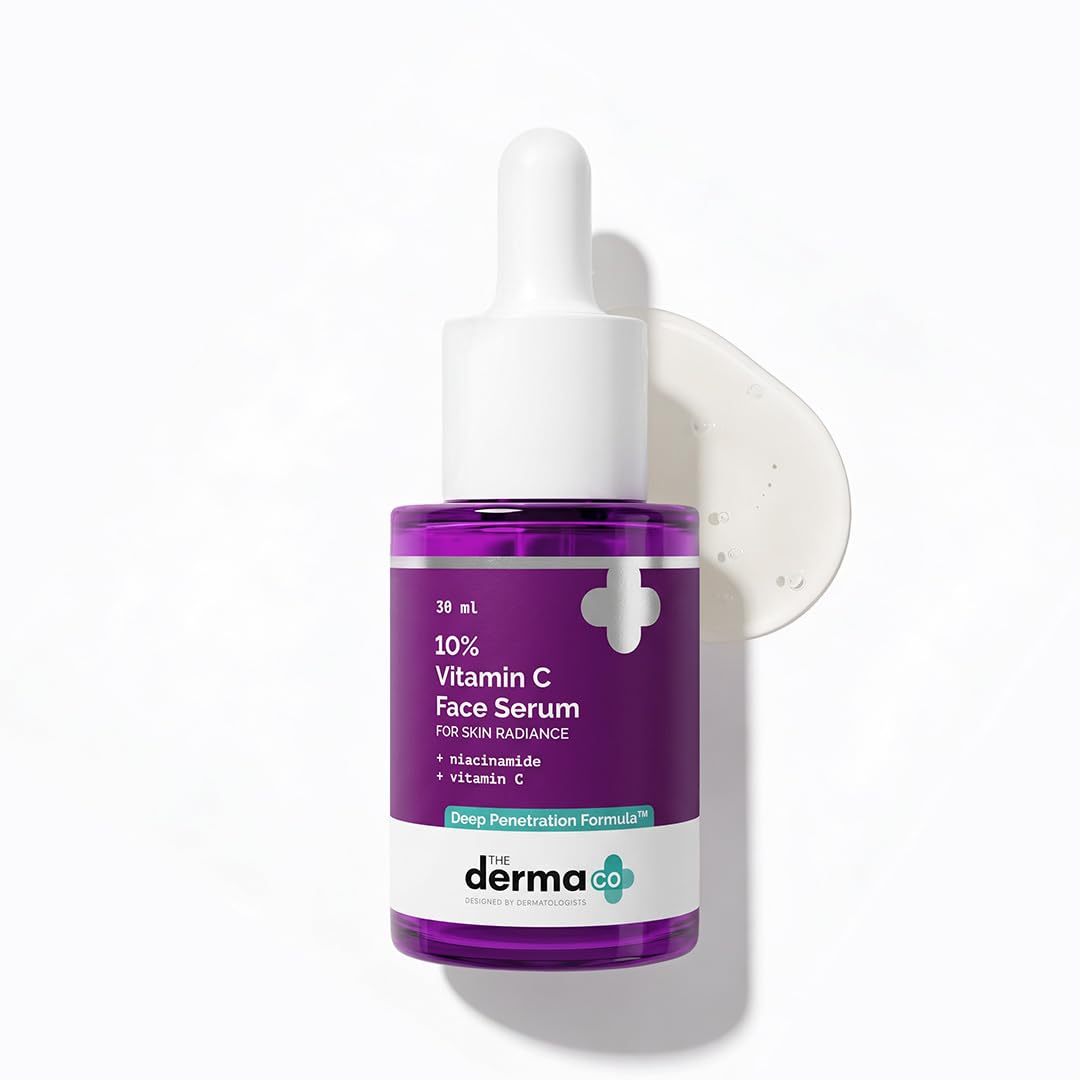 The Derma Co serum pipette dispensing clear drop, demonstrates precise application