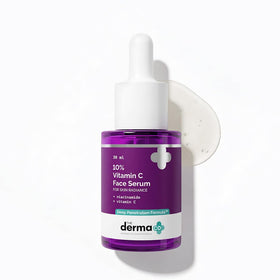 The Derma Co serum pipette dispensing clear drop, demonstrates precise application