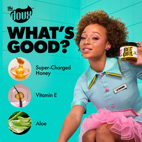The Doux jar beside a ruler for scale, indicating travel-friendly size and value